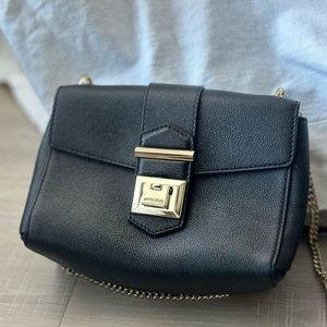 Black Jimmy Choo crossbody bag with chain